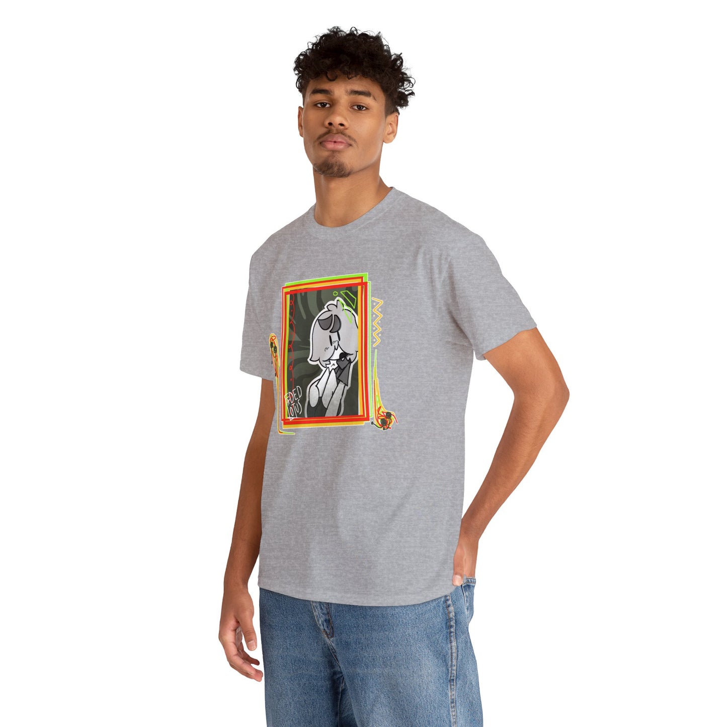 FADED LOTUS: August Portrait Unisex Heavy Cotton Tee