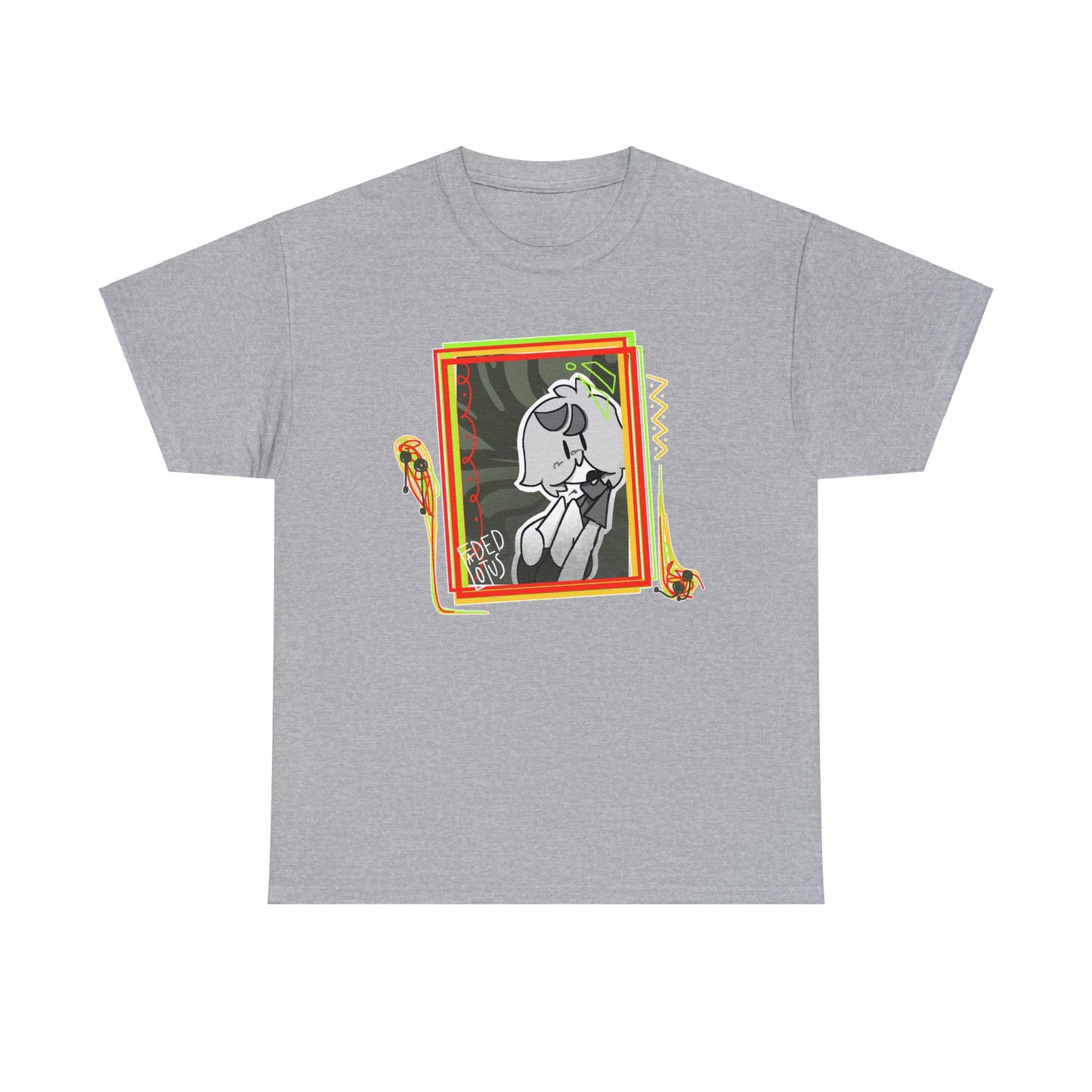 FADED LOTUS: August Portrait Unisex Heavy Cotton Tee