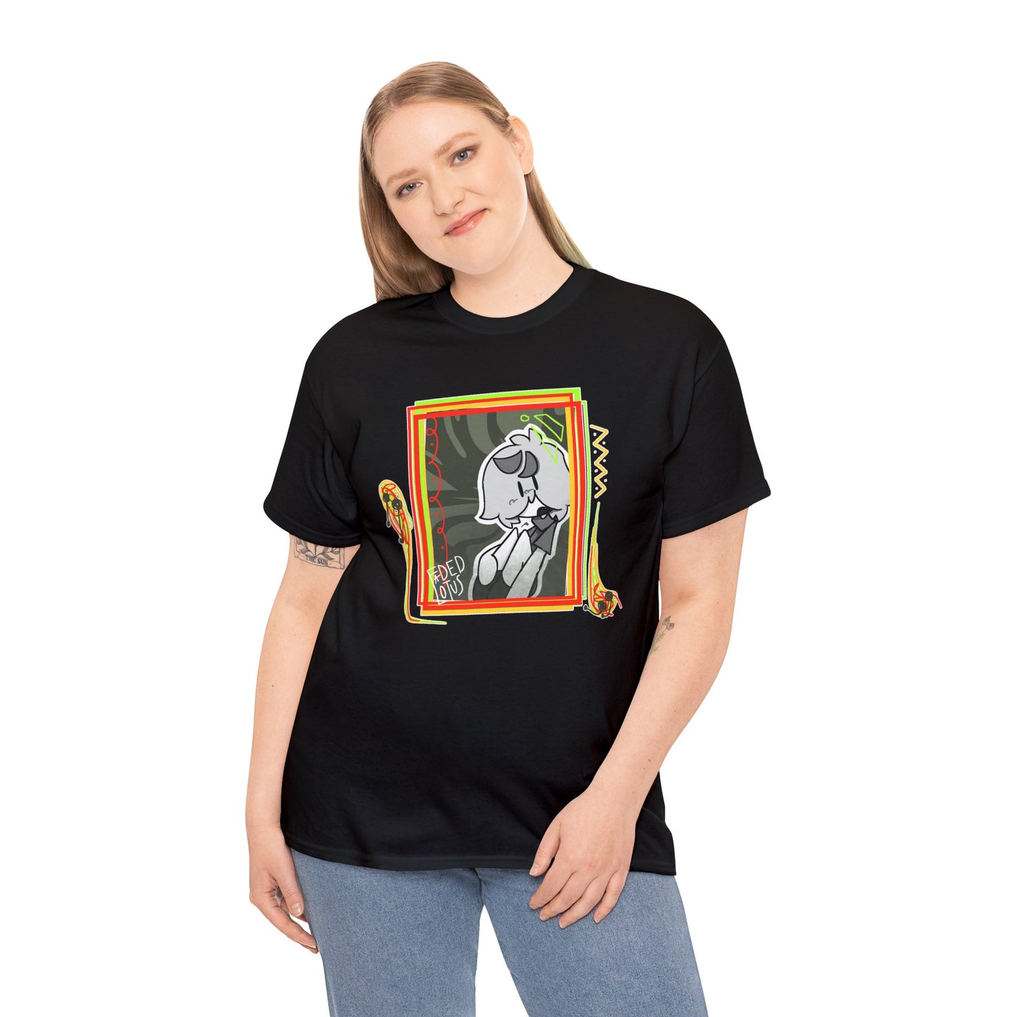 FADED LOTUS: August Portrait Unisex Heavy Cotton Tee